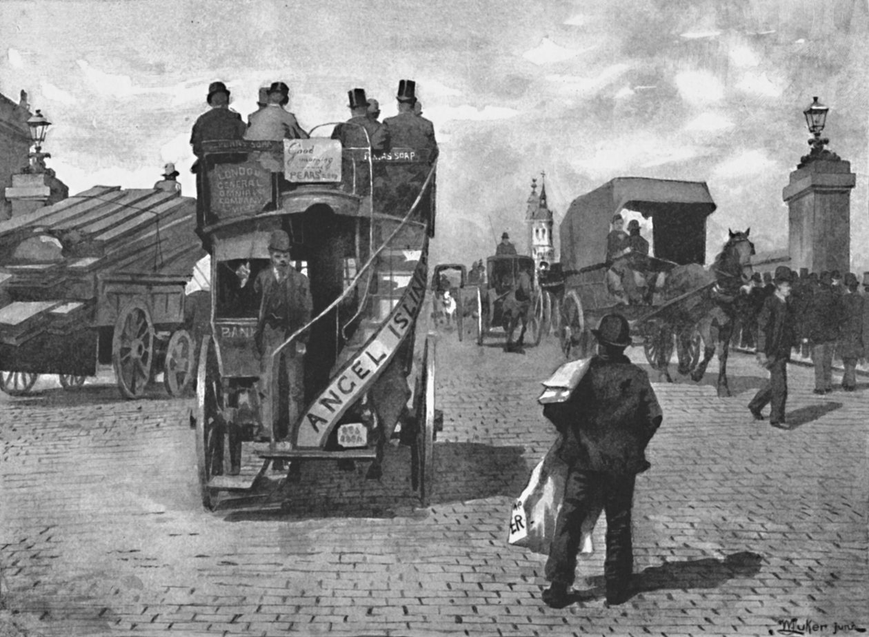 London Bridge, South, 1891 od William Luker