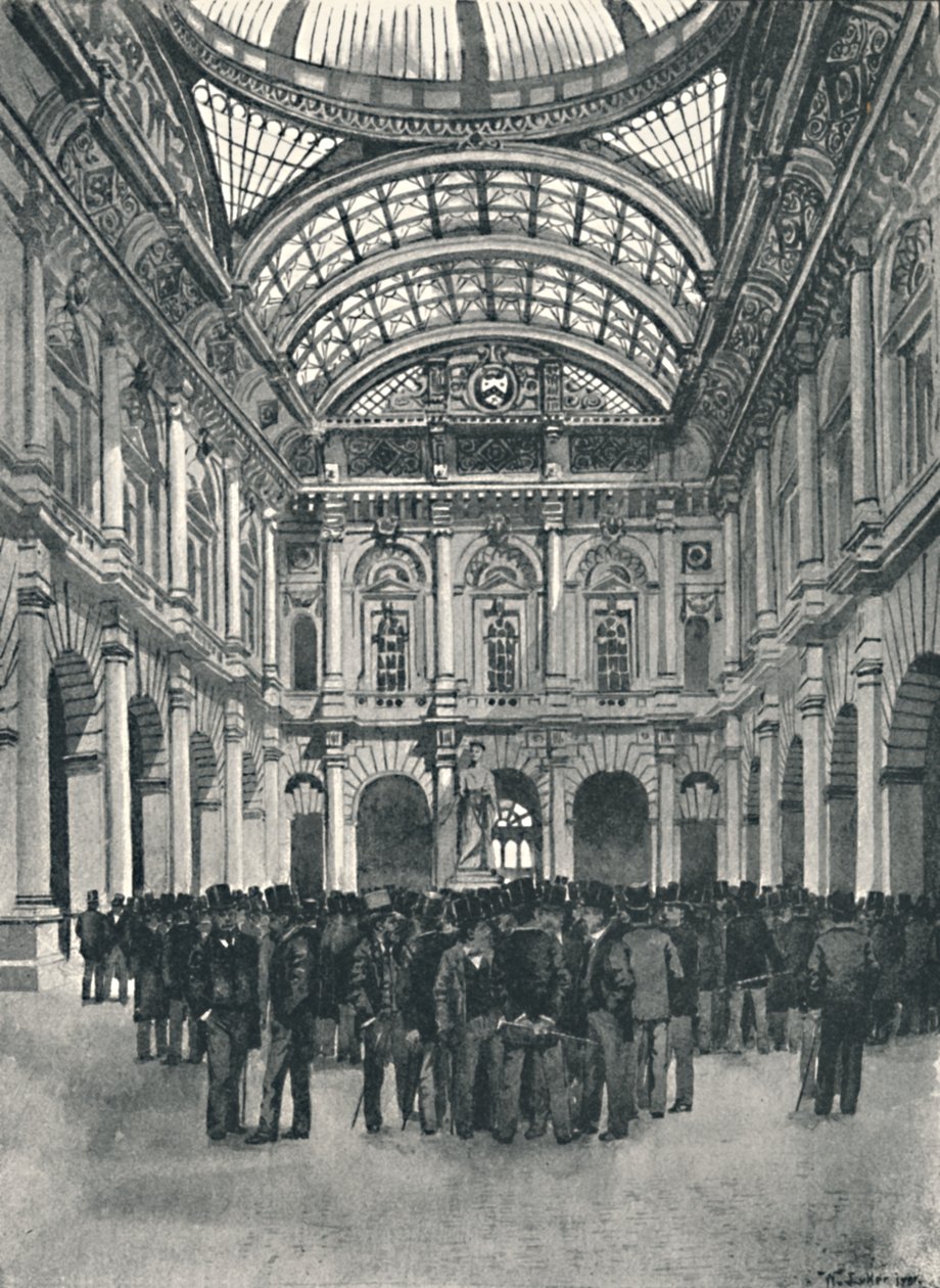 On Change - Royal Exchange, 1891 od William Luker
