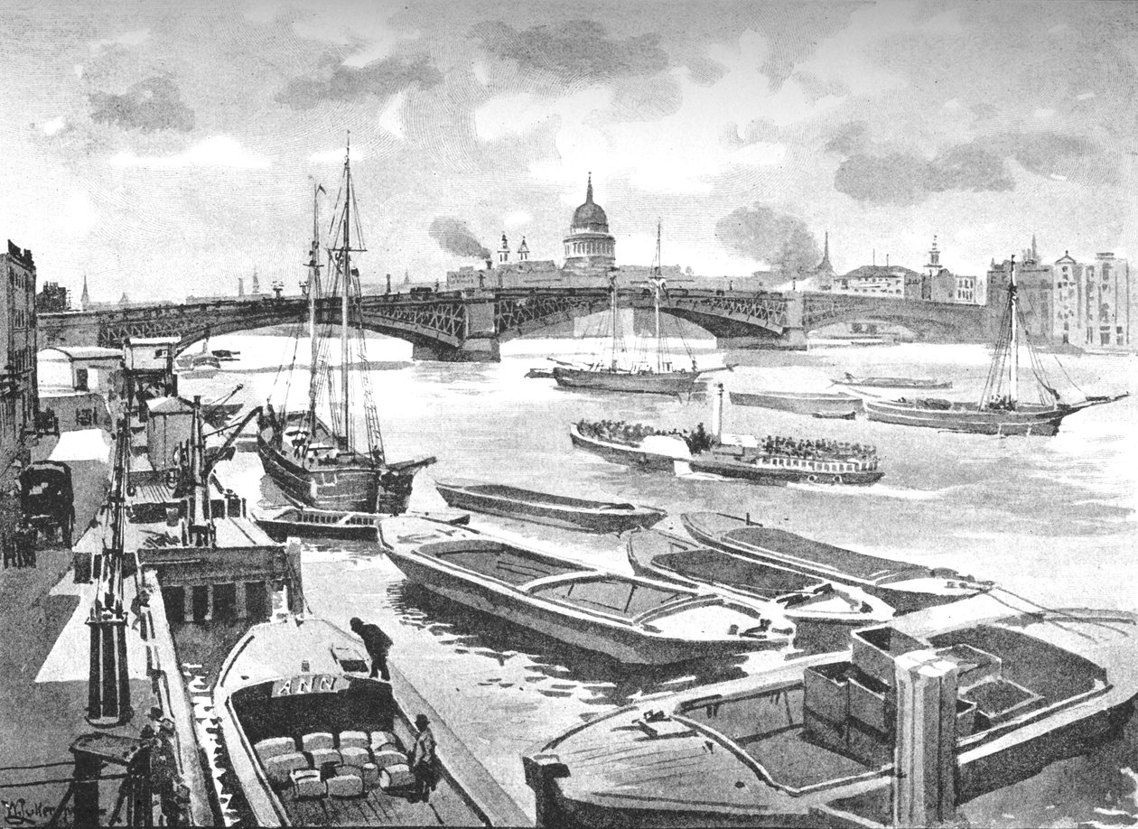 Southwark Bridge, 1891 od William Luker