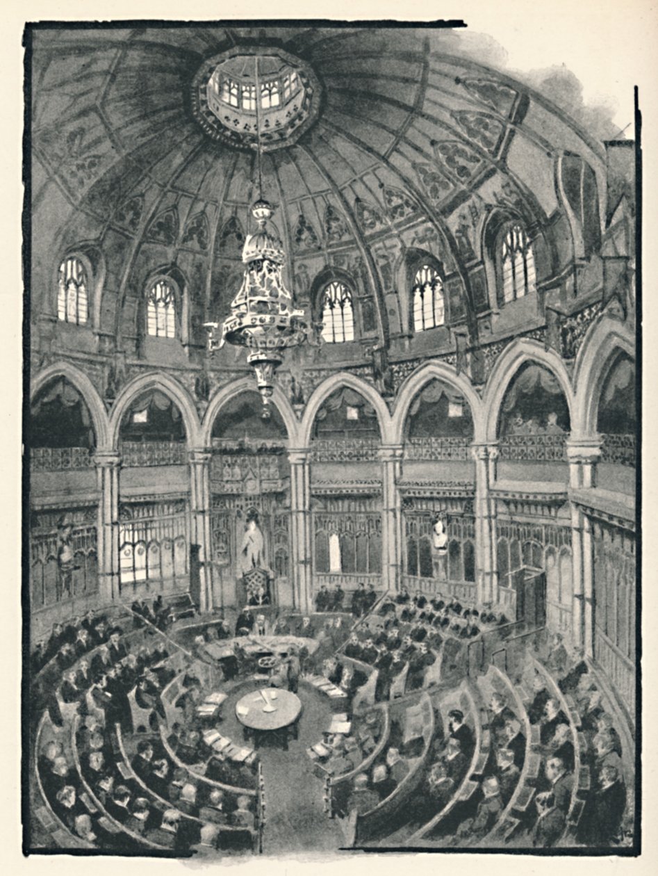 The Guildhall - Council Chamber, 1891 od William Luker