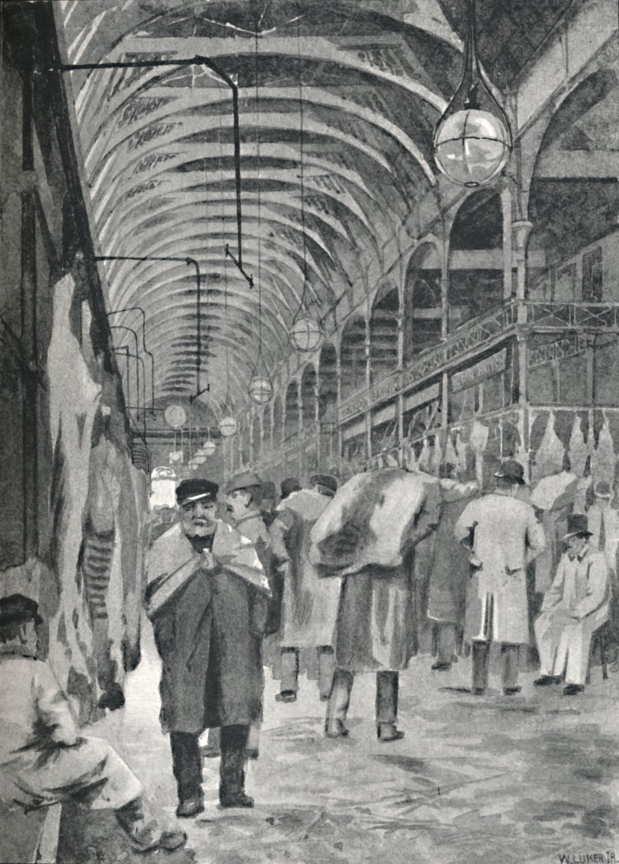 Metropolitan Meat Market, Smithfield, 1891 od William Luker
