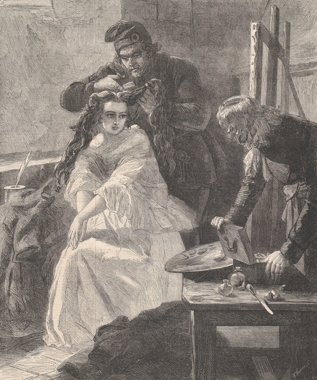 La Toilette des Morts, z Illustrated London News, 25. července 1863. od William Luson Thomas
