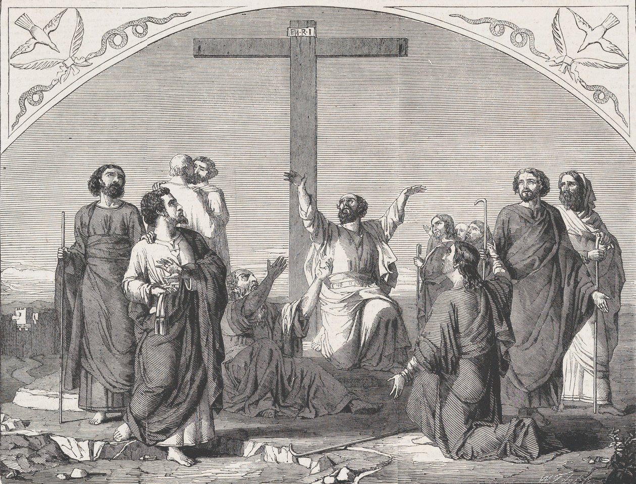 The Mission of the Apostles, from Illustrated London News, 30. října 1865. od William Luson Thomas