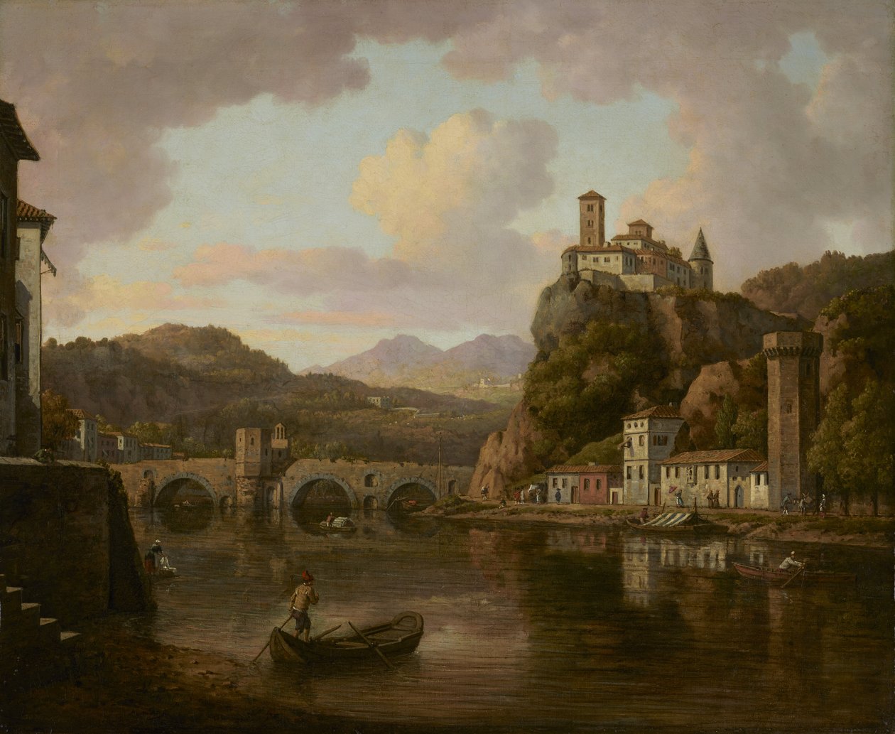 Zámek na řece Rhôně, Francie od William Marlow