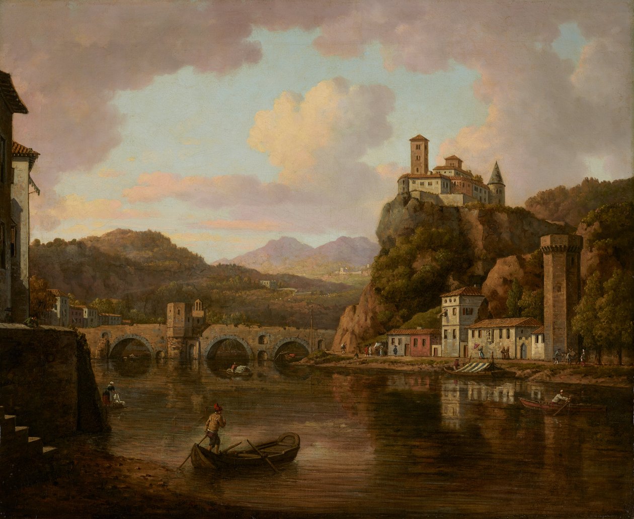 Hrad na řece Rhôně, Francie od William Marlow