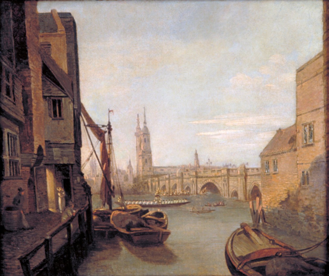 „Londýnský most z Pepper Alley Stairs“, 1788. od William Marlow