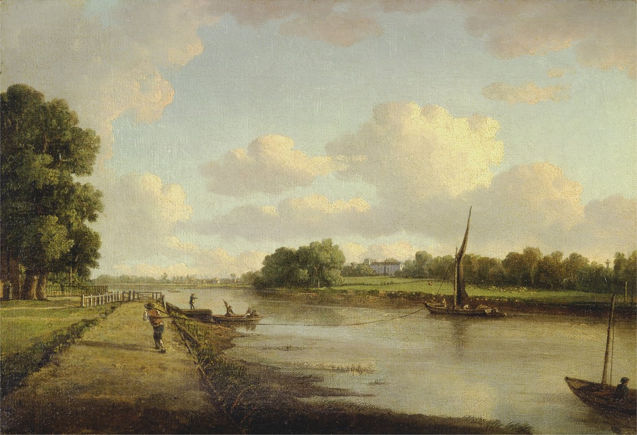Pohled na řeku Temži v Richmondu (?), kolem roku 1776 (olej na plátně) od William Marlow