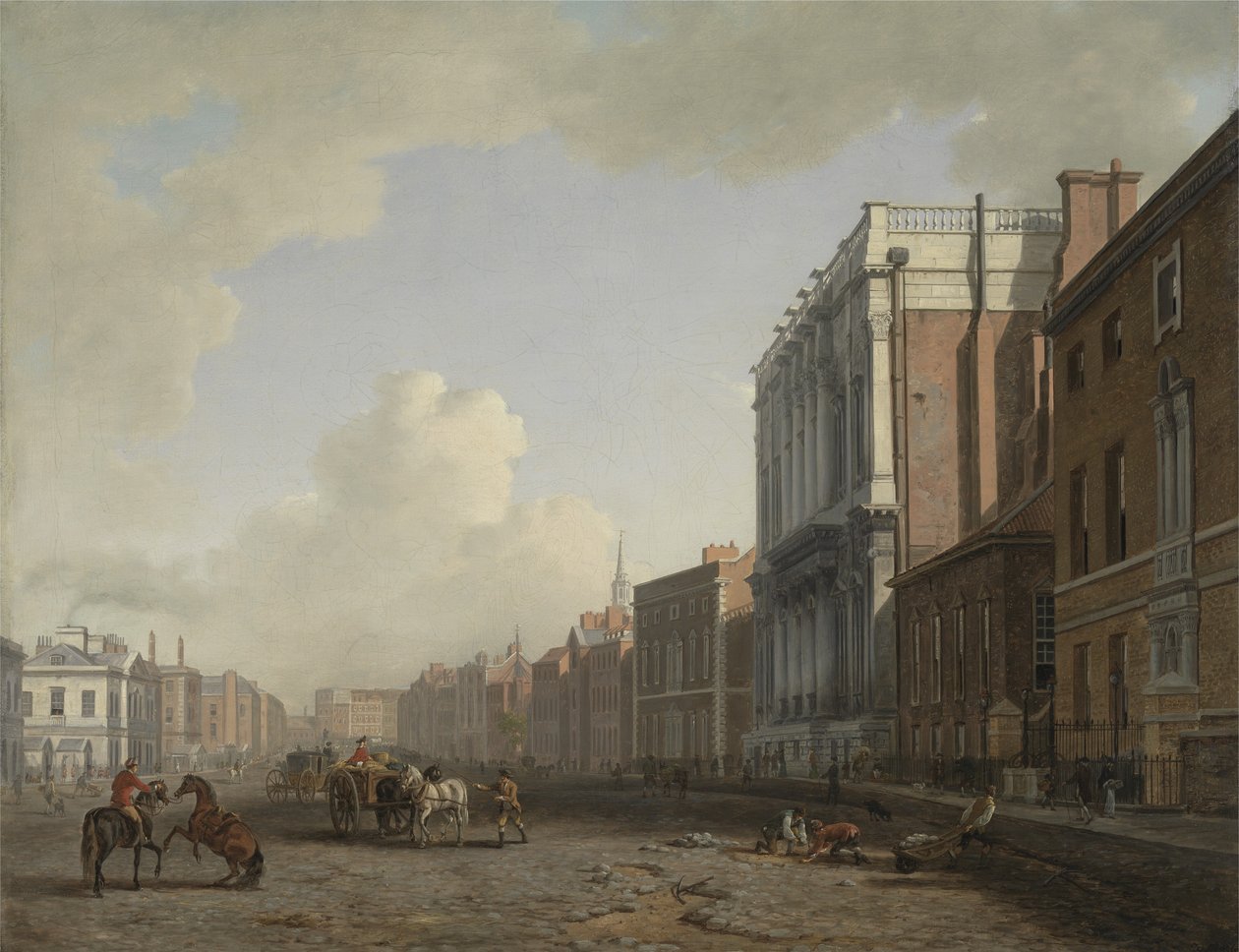 Whitehall, Looking Northeast, c.1775 (olej na plátně) od William Marlow