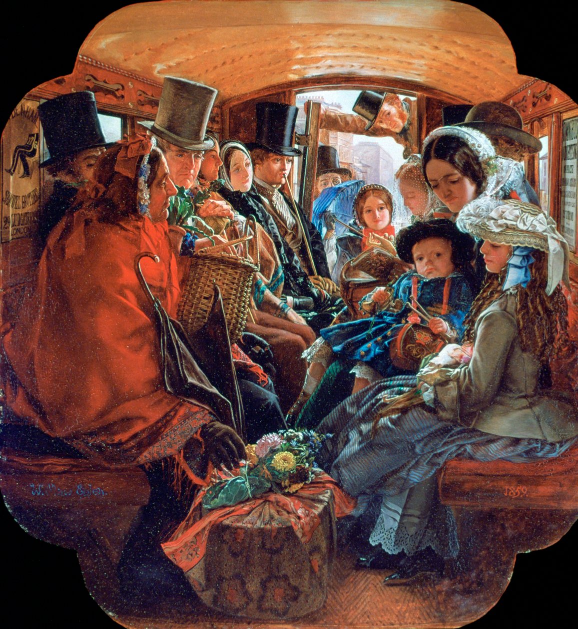 Omnibus Life v Londýně, 1859 od William Maw Egley