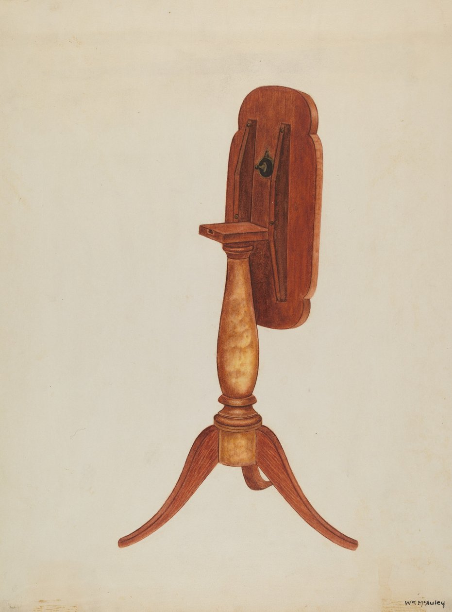 Tip-table nebo Cant-table, 1937. od William McAuley