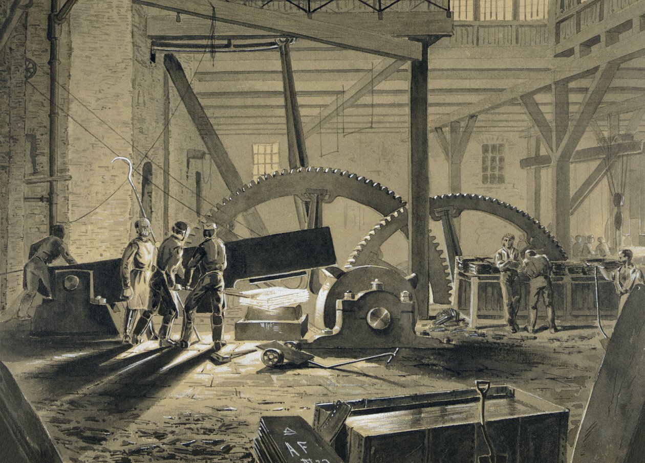 The Shingling Hammer (černošedé mytí zesílené bílou) od William McConnell