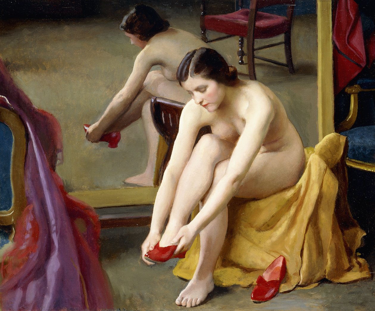 Červené mezci od William McGregor Paxton