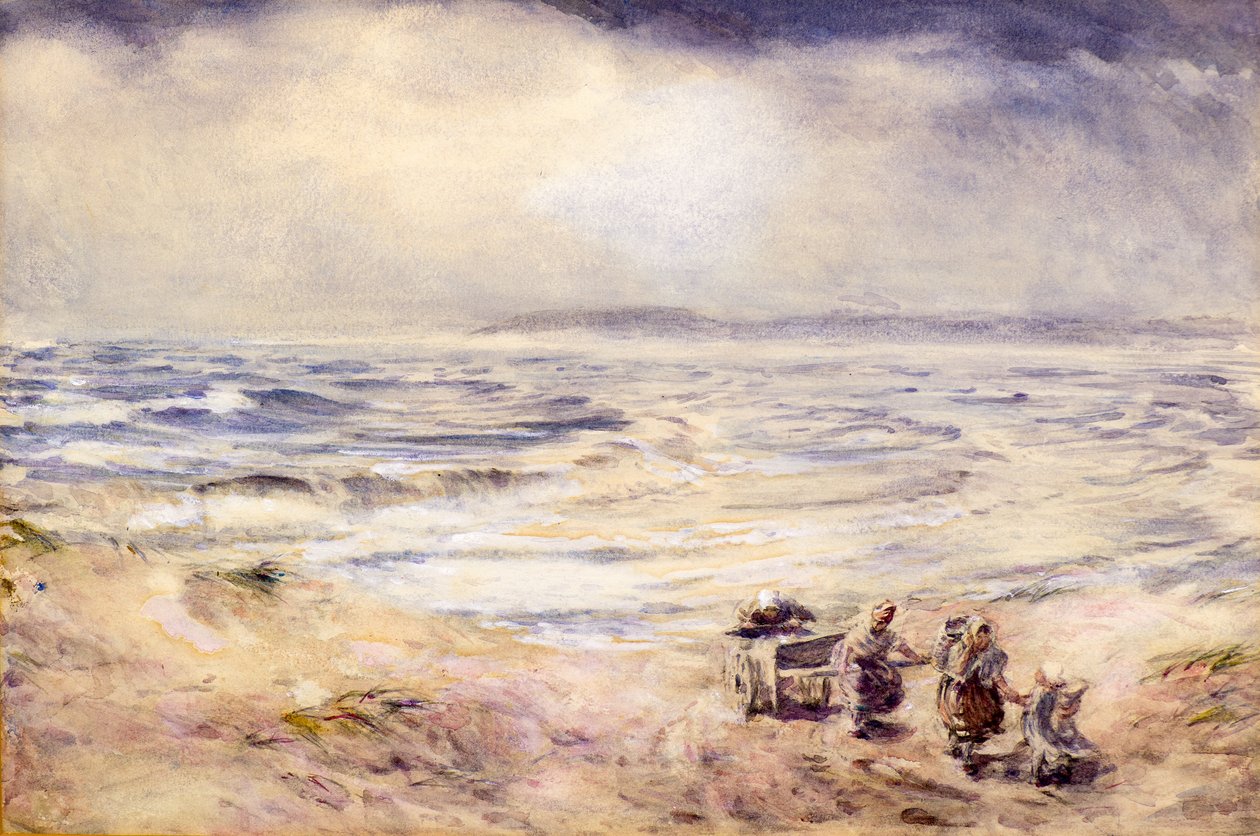 Mokrý den, kolem roku 1876 (akvarel) od William McTaggart