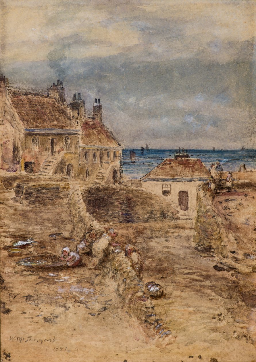 Červené střechy od William McTaggart