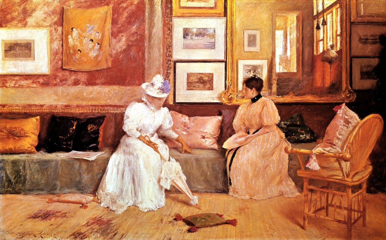 Přátelský hovor, 1895 od William Merritt Chase