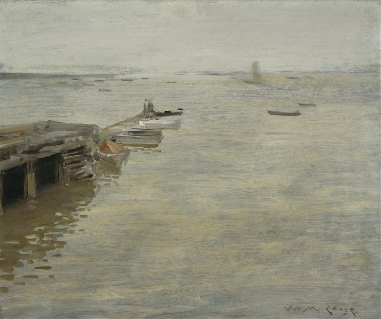 Šedivý den od William Merritt Chase