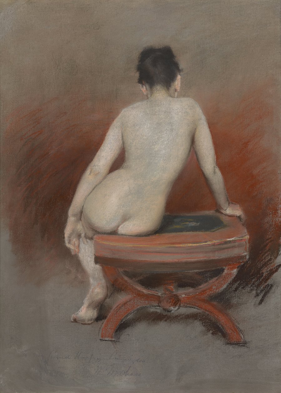 Záda aktu od William Merritt Chase