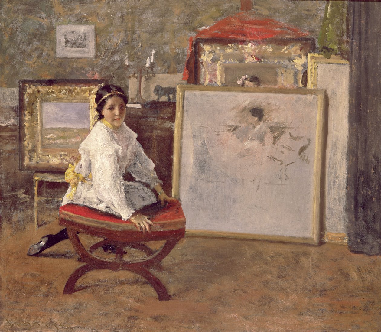 Mluvil jsi ke mně, asi 1897 (olej na plátně) od William Merritt Chase