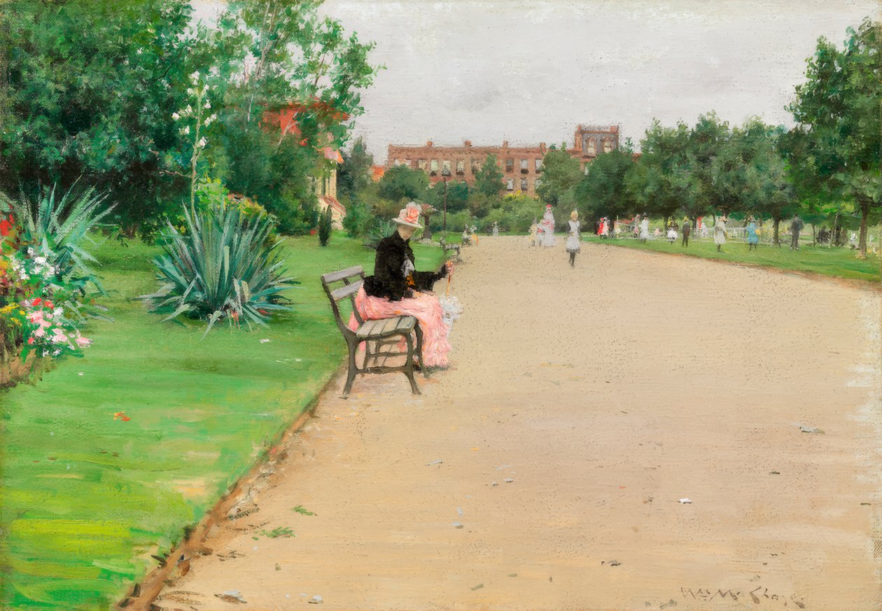 Městský park od William Merritt Chase