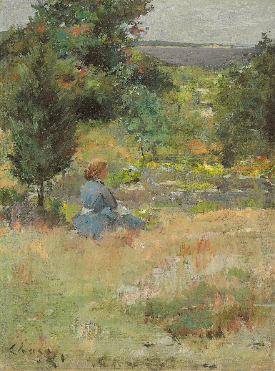 Dívka v Shinnecock Hills, kolem roku 1897 od William Merritt Chase