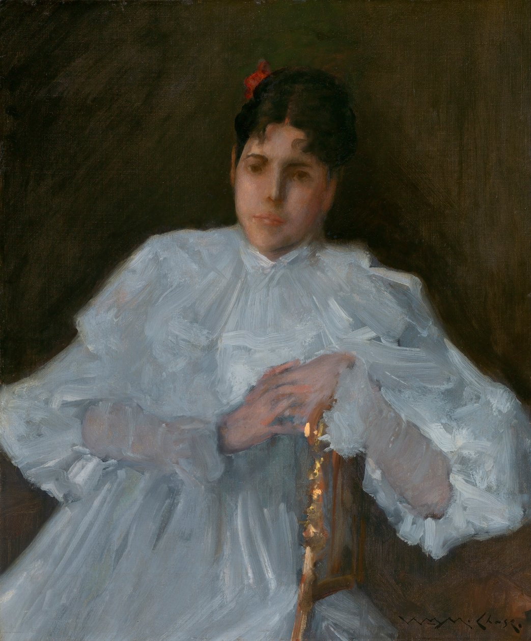 Dívka v bílém od William Merritt Chase