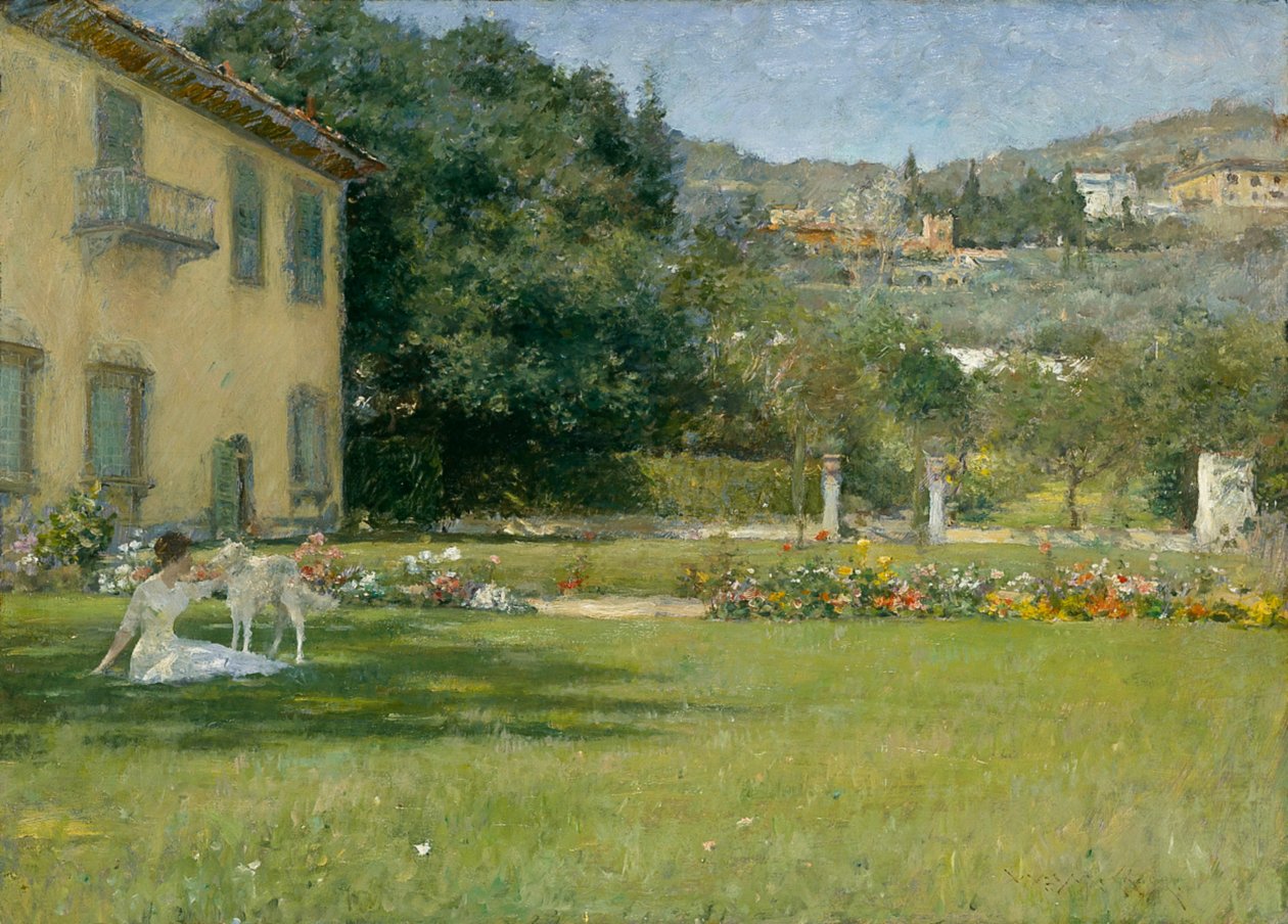 Dobří přátelé od William Merritt Chase
