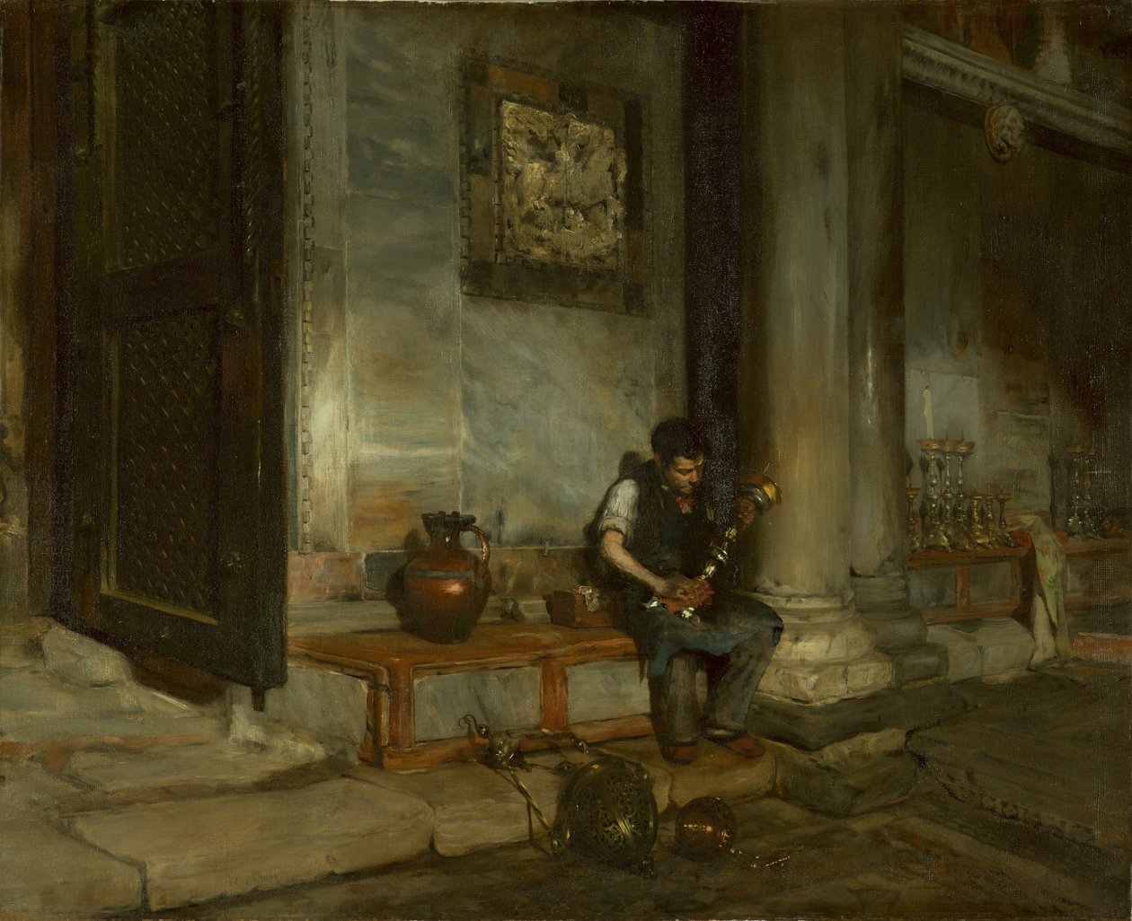V baptisteriu svatého Marka v Benátkách od William Merritt Chase