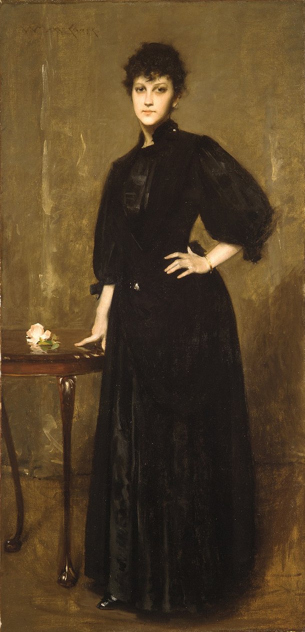 Dáma v černém od William Merritt Chase