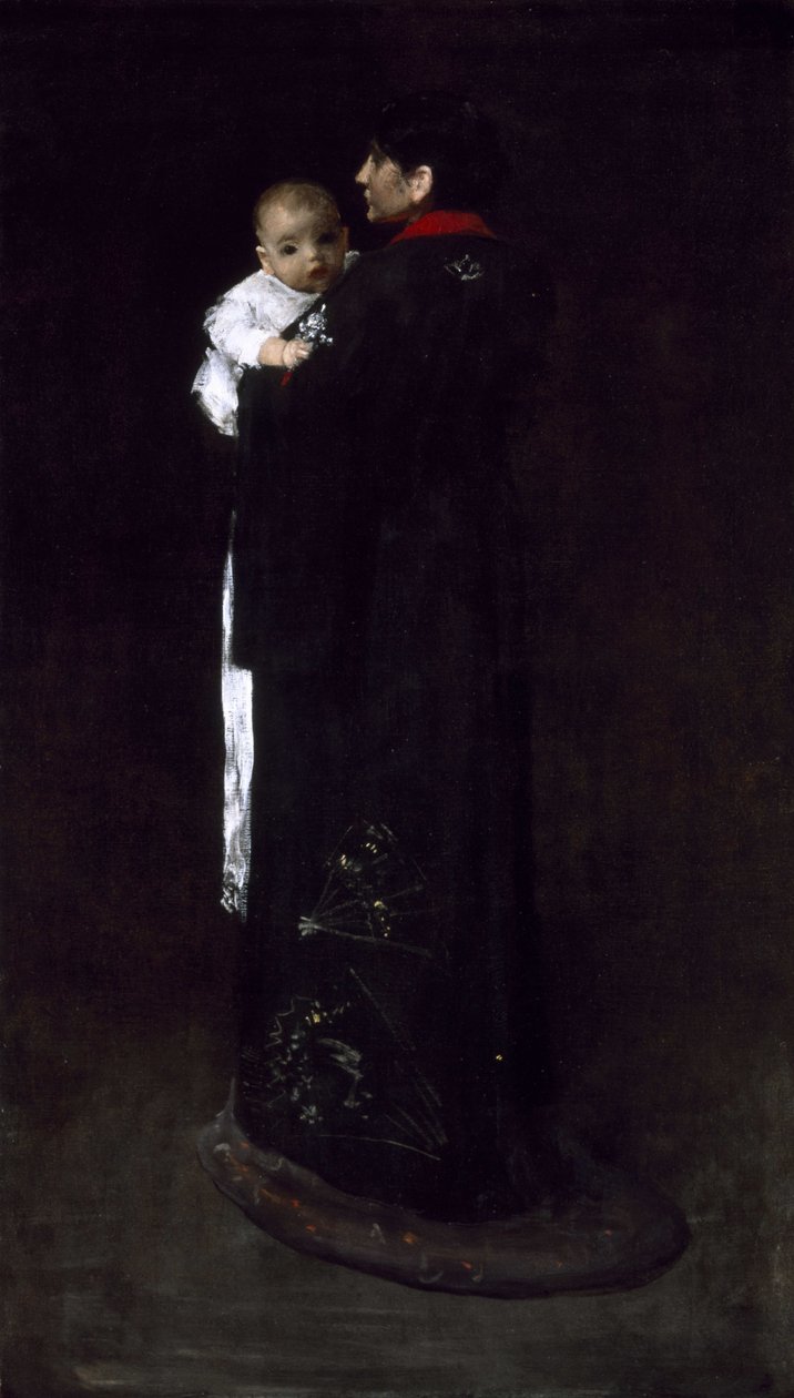 Matka a dítě (První portrét) od William Merritt Chase