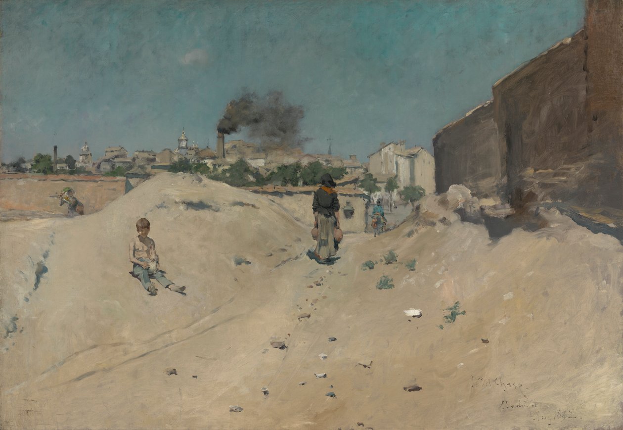 Předměstí Madridu od William Merritt Chase