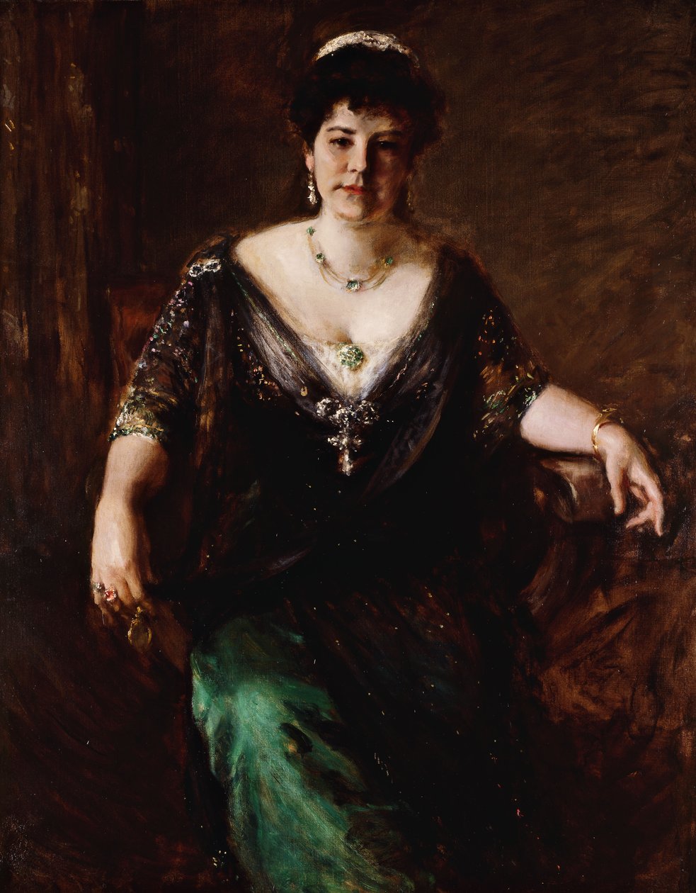 Portrét paní, kolem roku 1910 od William Merritt Chase