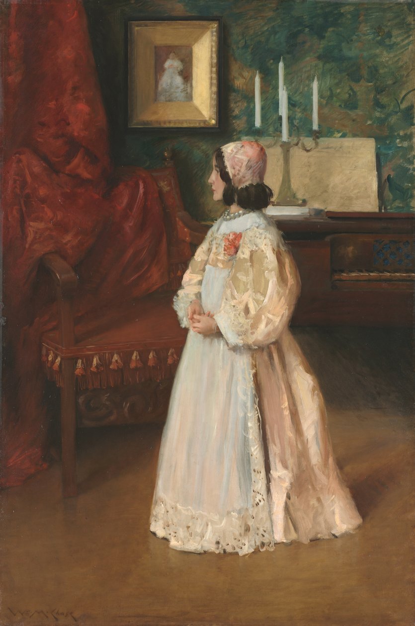 Portrét mé dcery Alice, kolem roku 1895 (olej na plátně) od William Merritt Chase