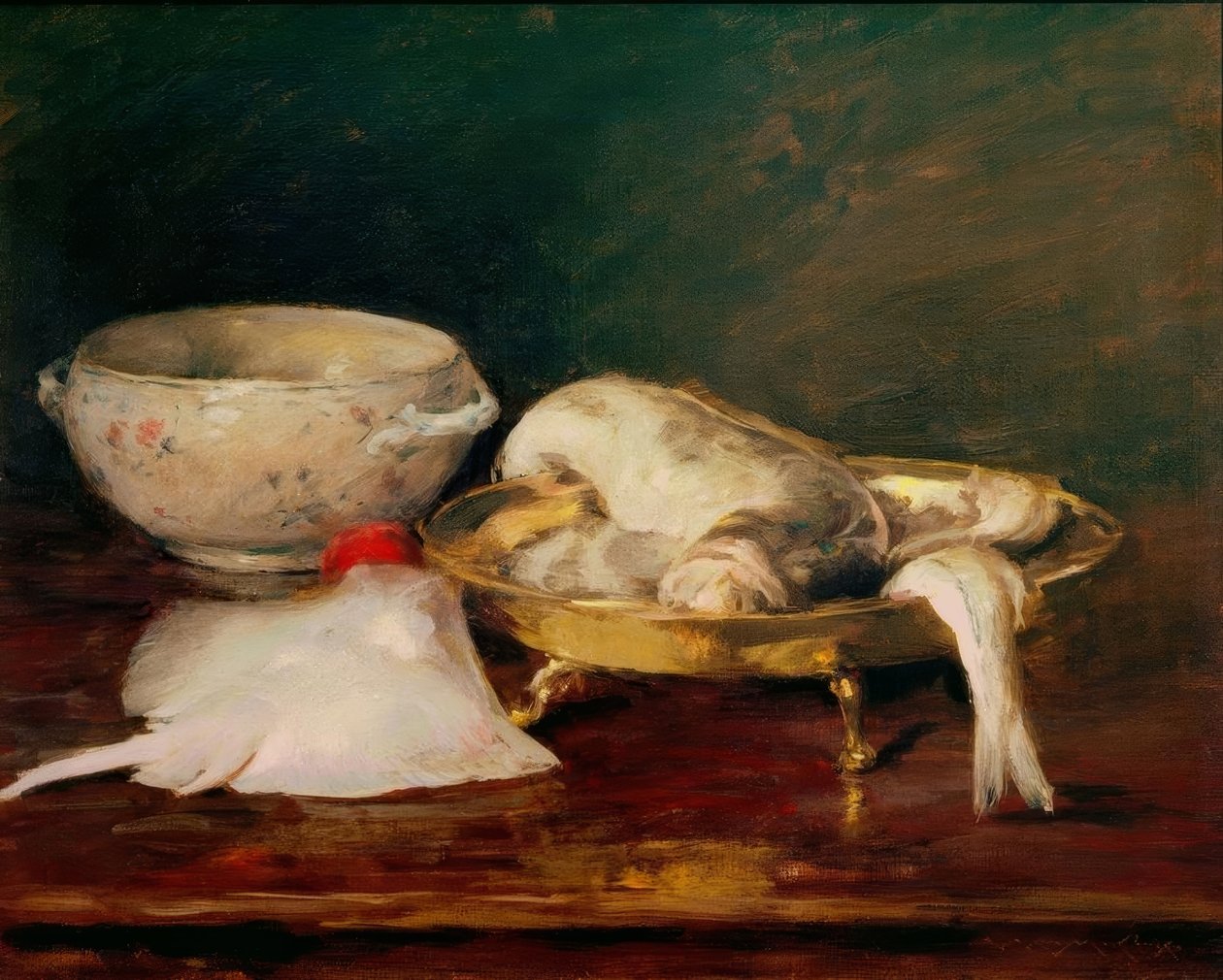 Zátiší s rybami od William Merritt Chase