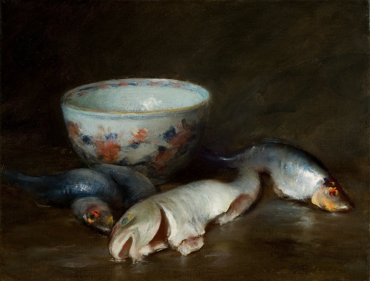 Zátiší s rybami 1910 (olej na plátně) od William Merritt Chase