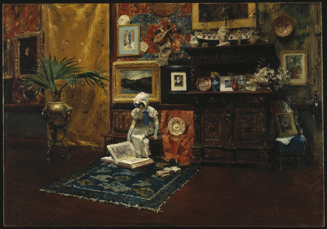 Interiér ateliéru od William Merritt Chase