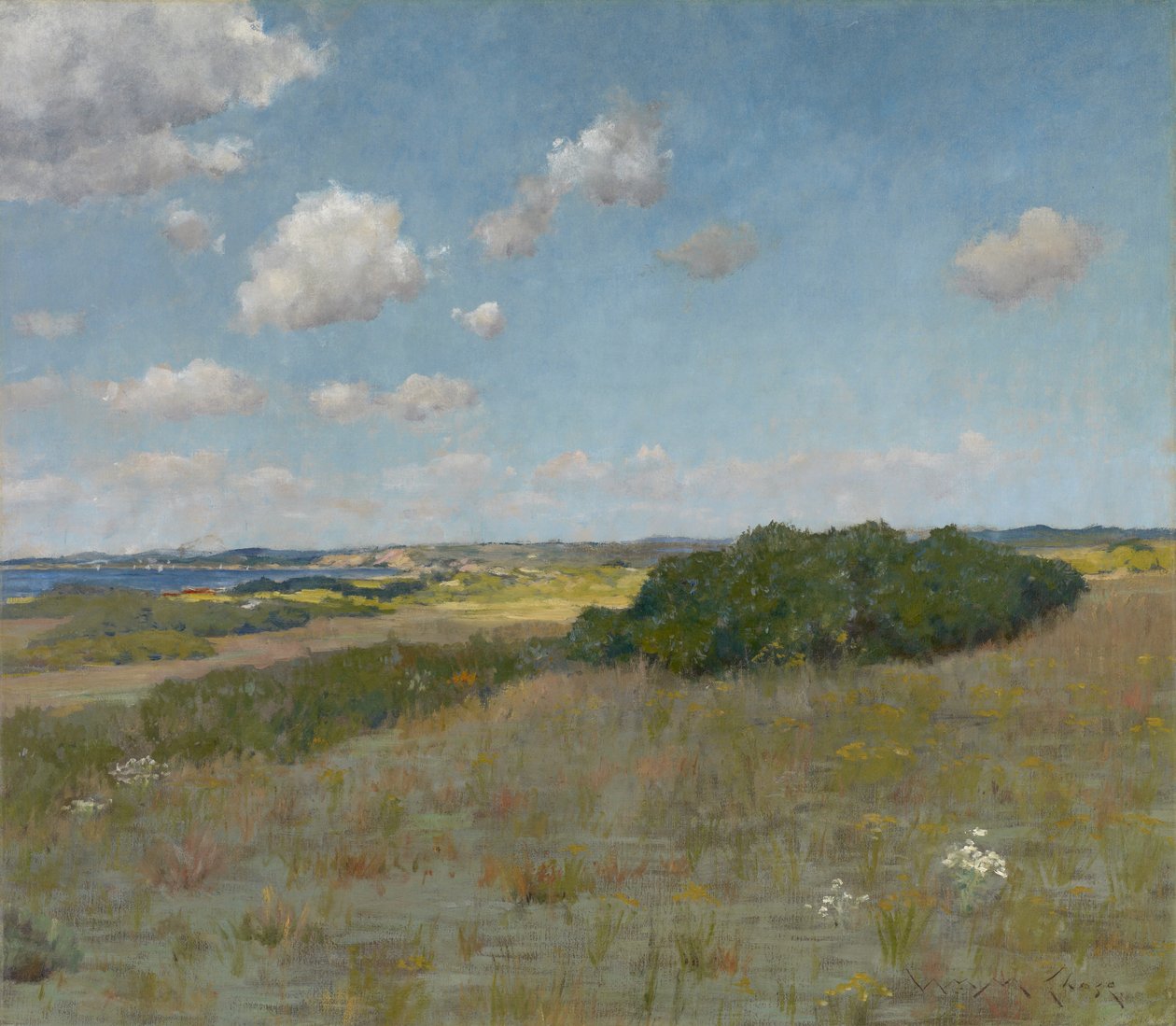 Sunlight and Shadow, Shinnecock Hills, kolem roku 1895 (olej na plátně) od William Merritt Chase