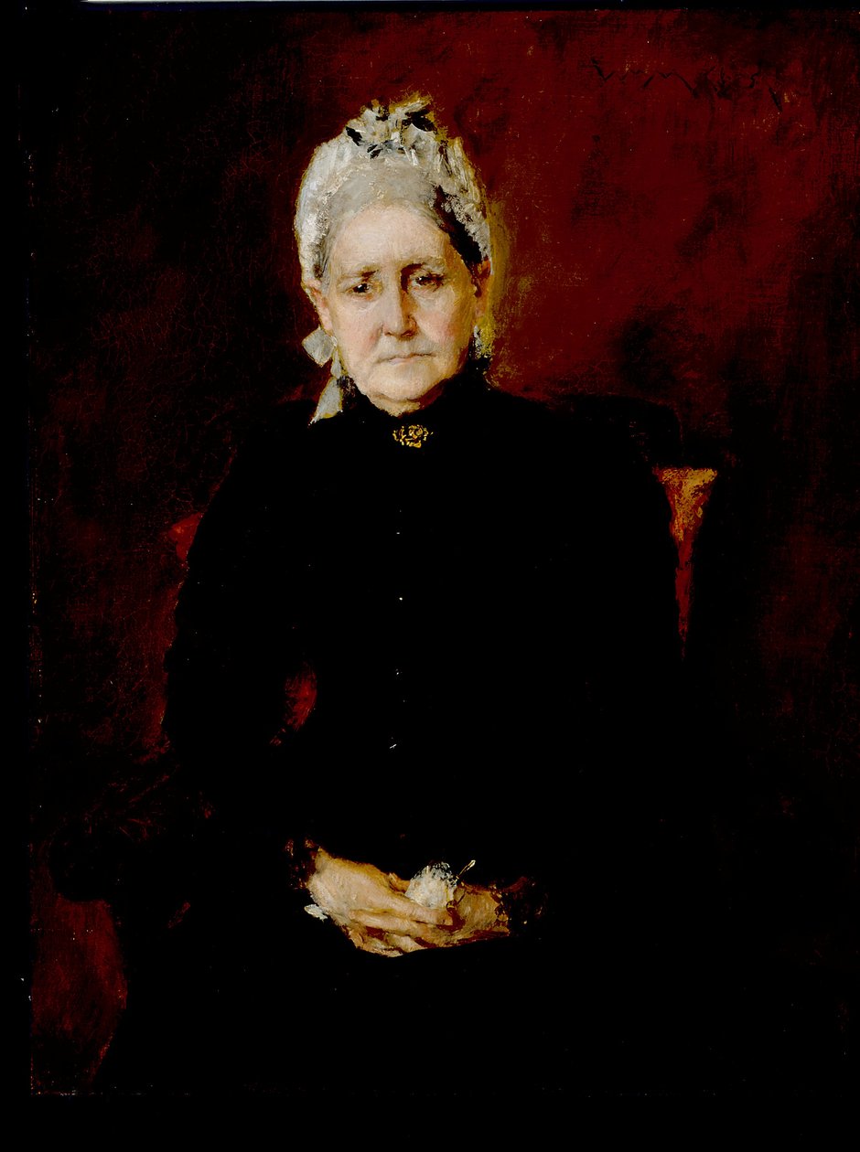Umělcova matka, Sarah Swaim Chase (olej na plátně) od William Merritt Chase