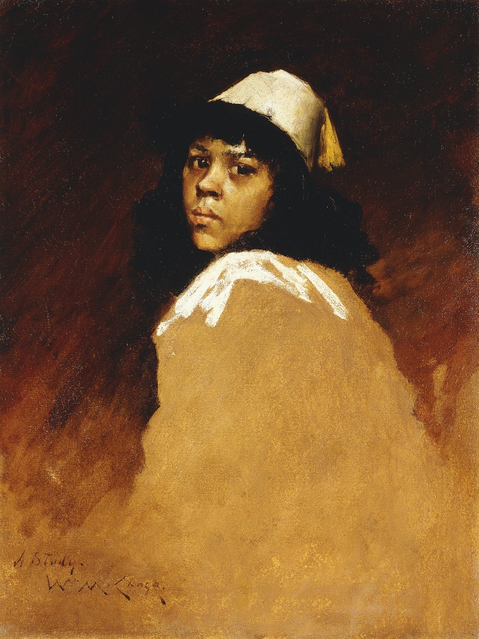 Marocká dívka, kolem roku 1886 od William Merritt Chase