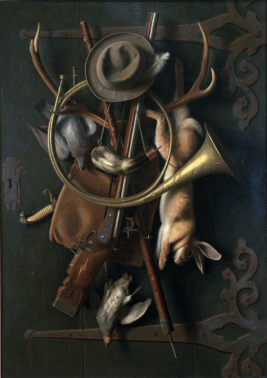 Po lovu (3. verze) 1884 (olej na plátně) od William Michael Harnett