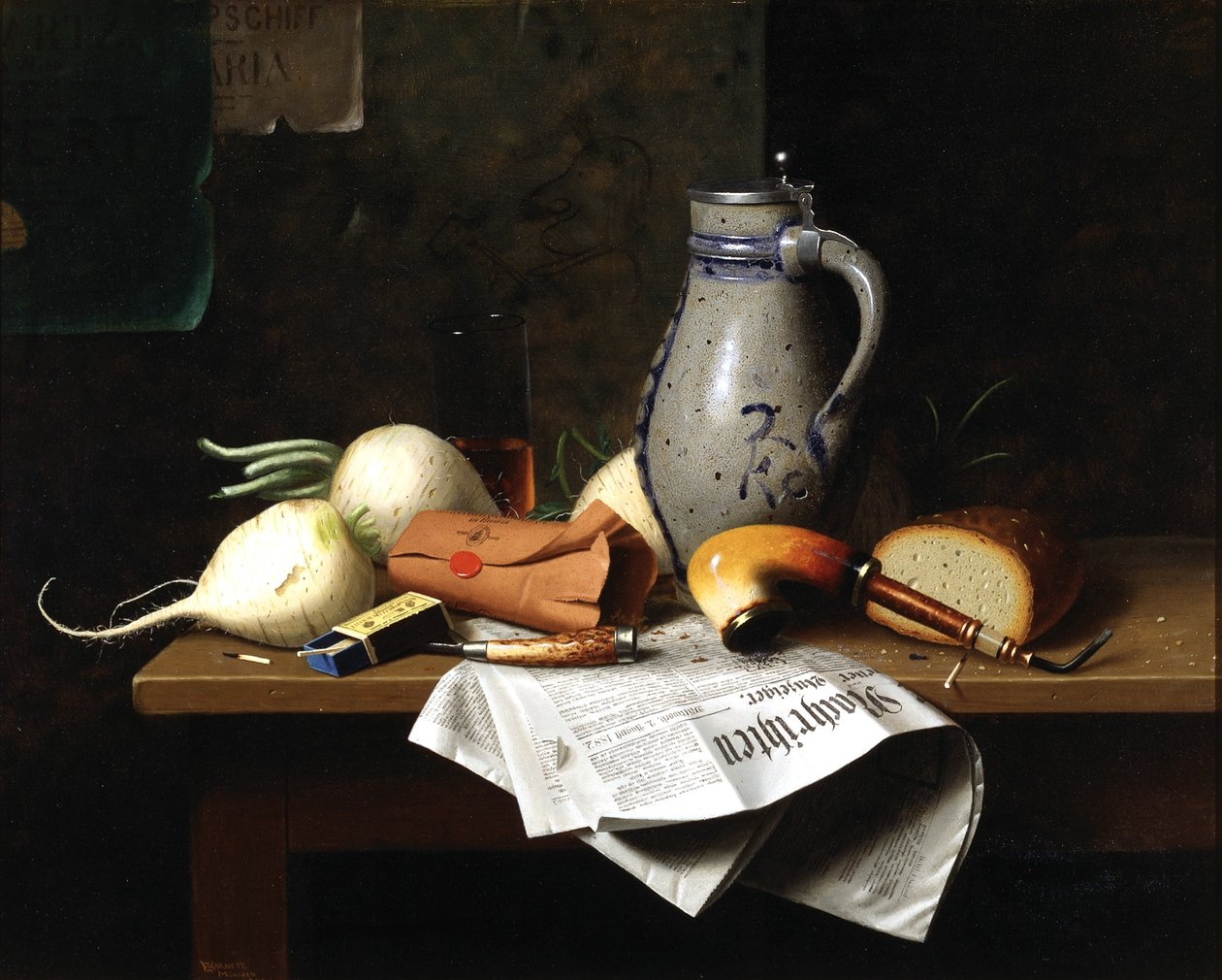 Mnichov Zátiší od William Michael Harnett