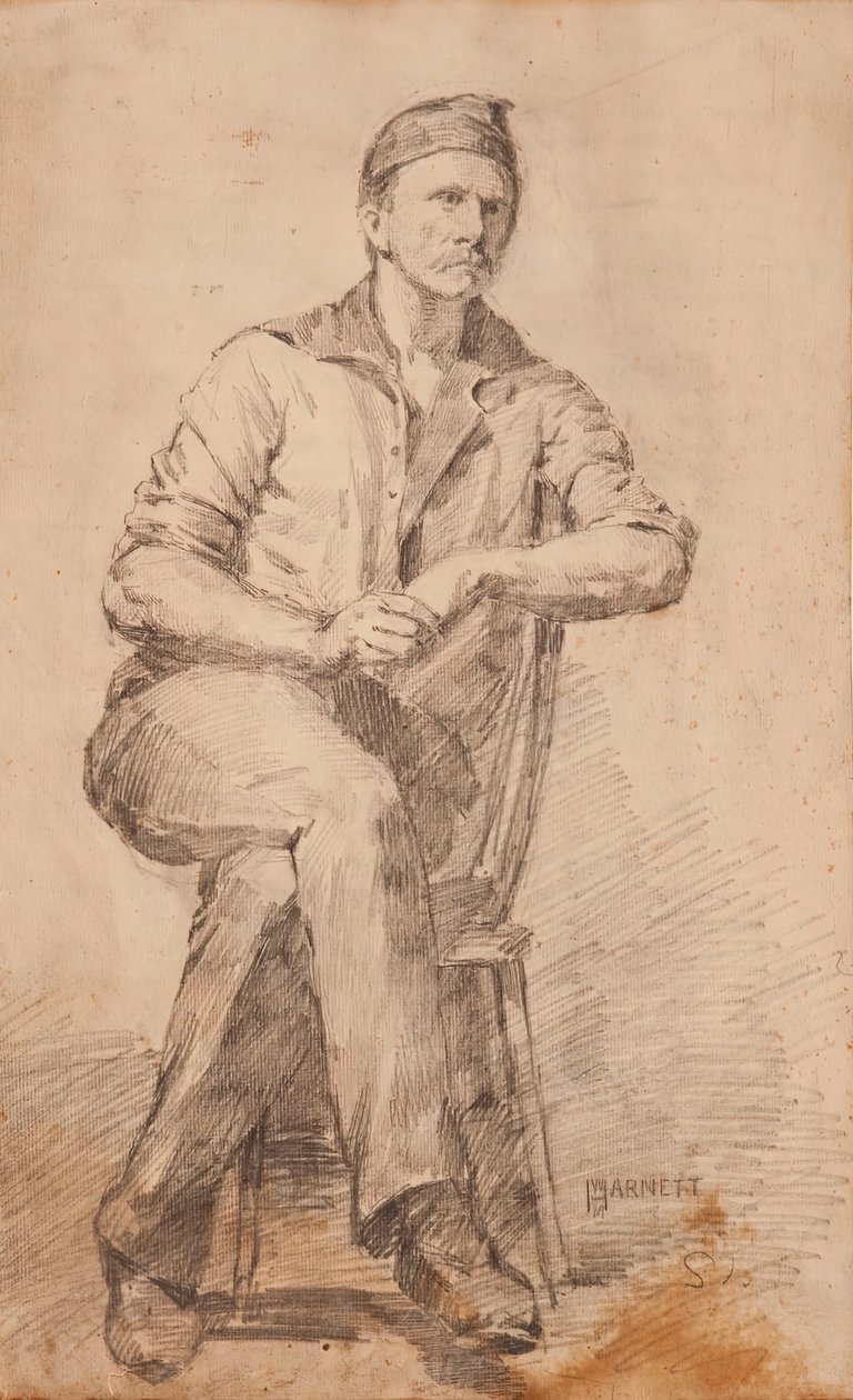 Sedící muž, c. 1870. od William Michael Harnett