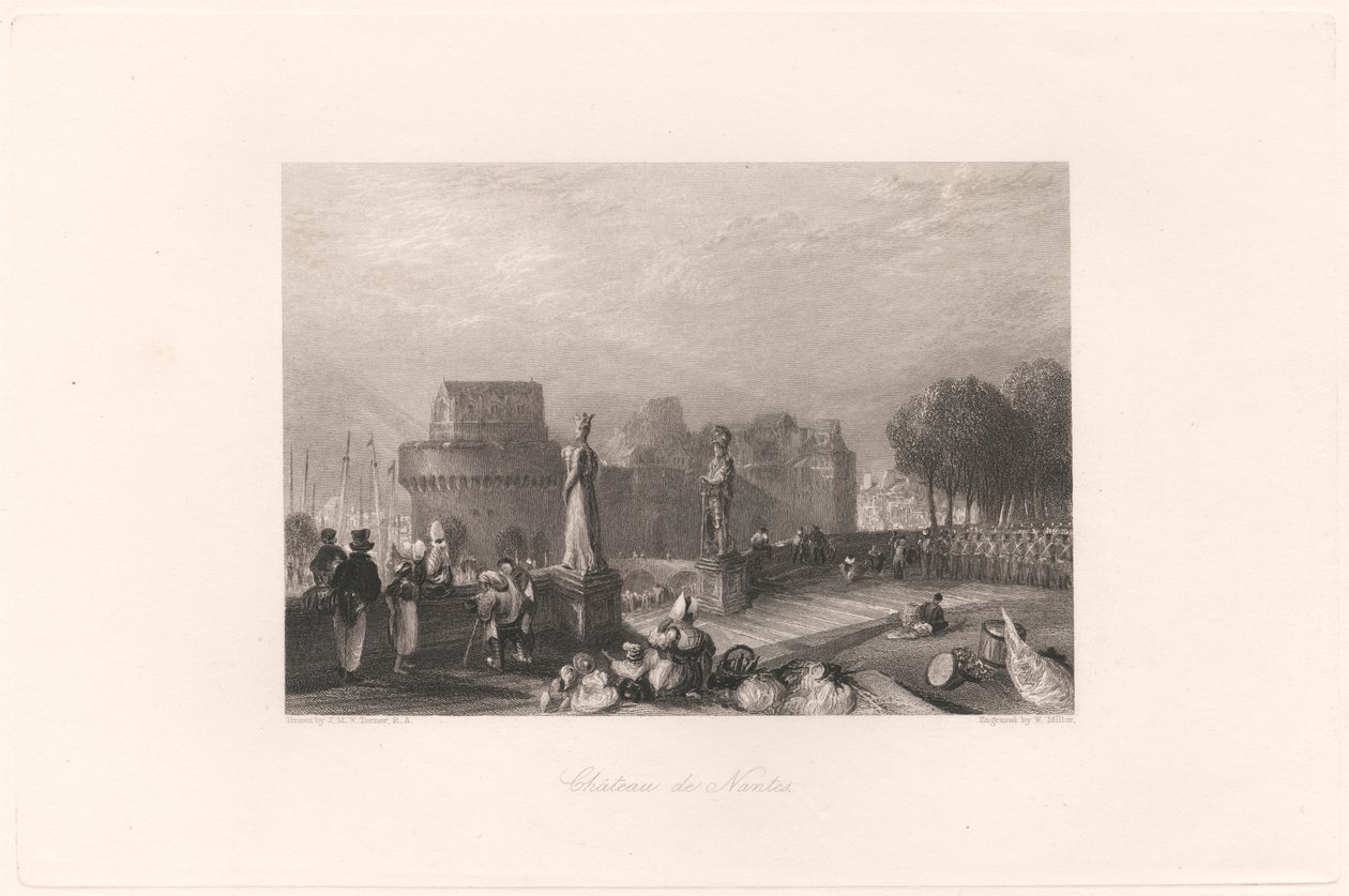 Hrad Nantes od William Miller