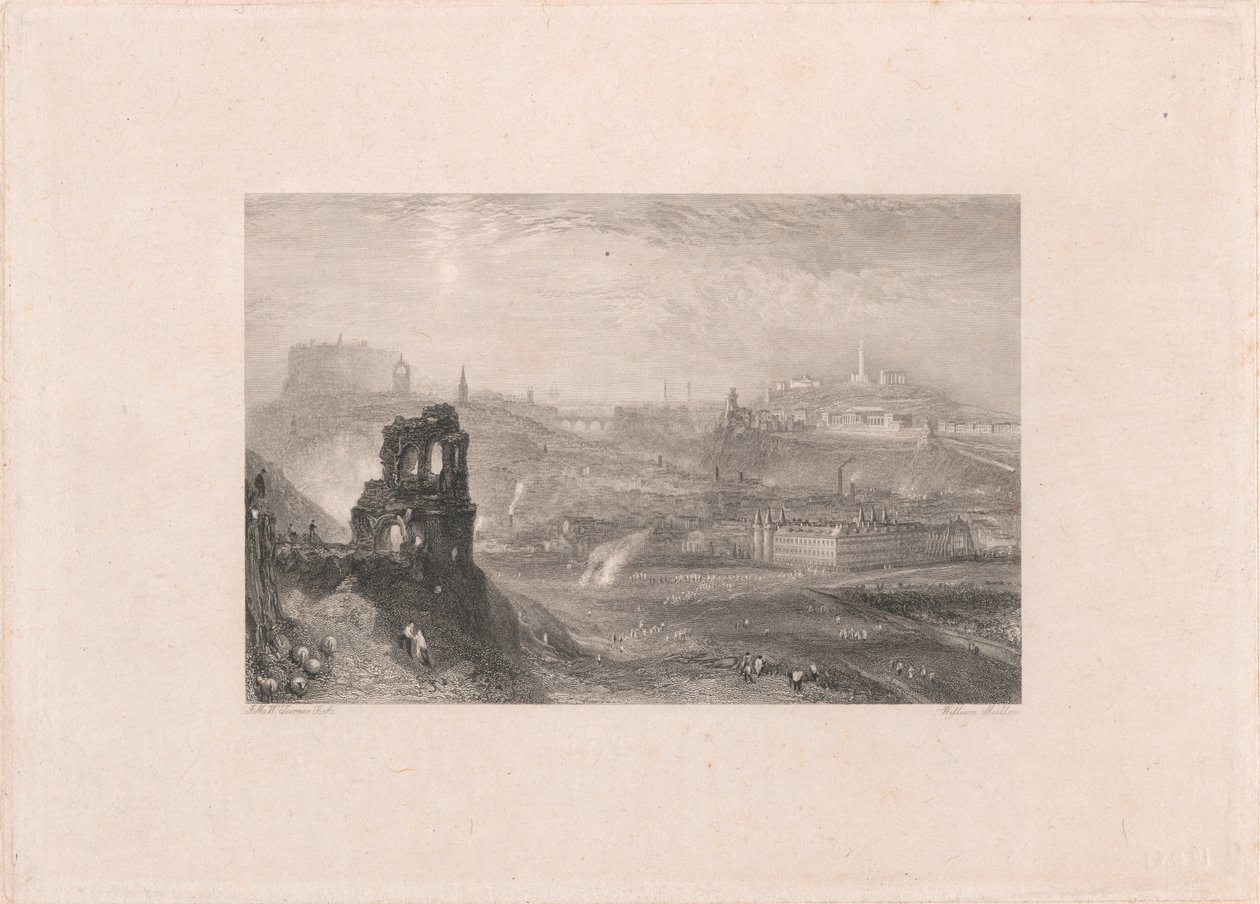 Edinburgh z kaple svatého Antonína od William Miller