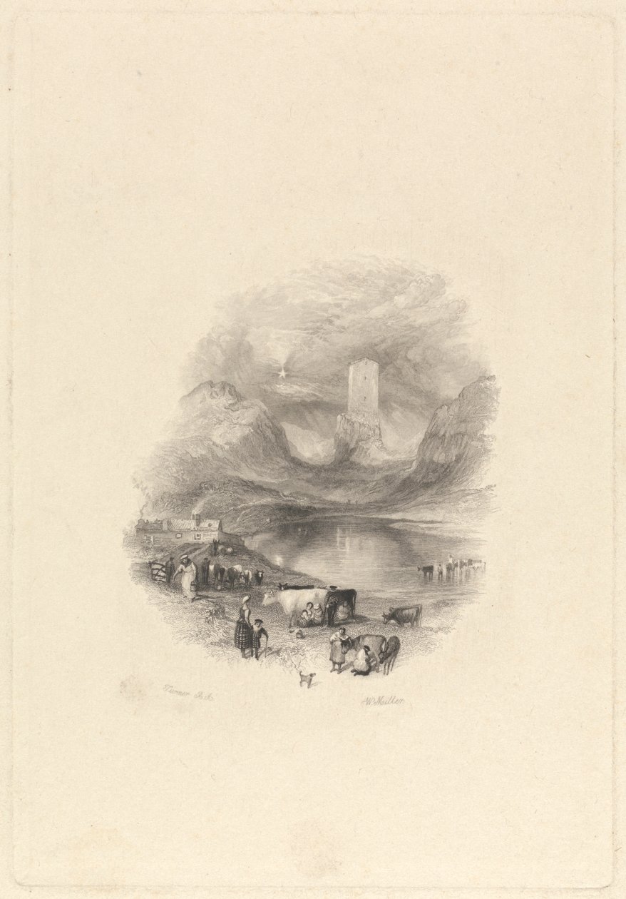 Sandy Knowe, nebo Smailholm Tower od William Miller