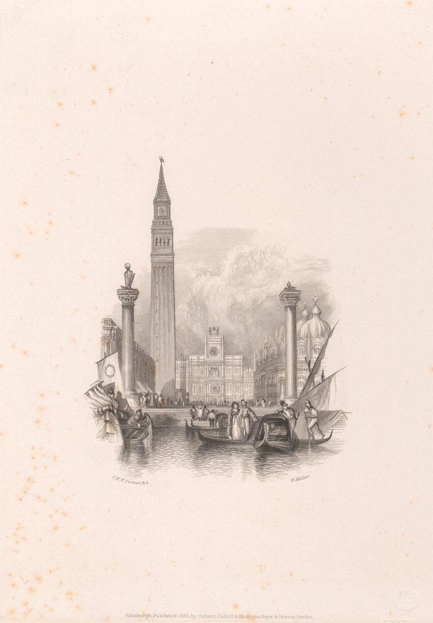 Benátky - Campanile od William Miller