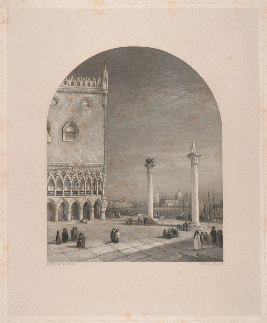 Benátky - Piazzetta od William Miller