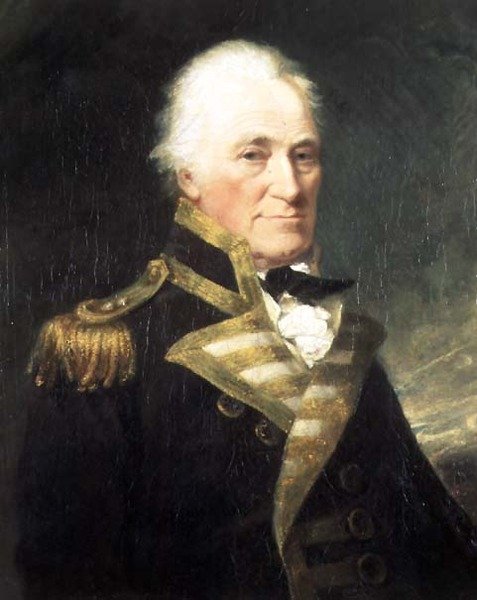 Portrét viceadmirála Johna Huntera od William Mineard Bennett