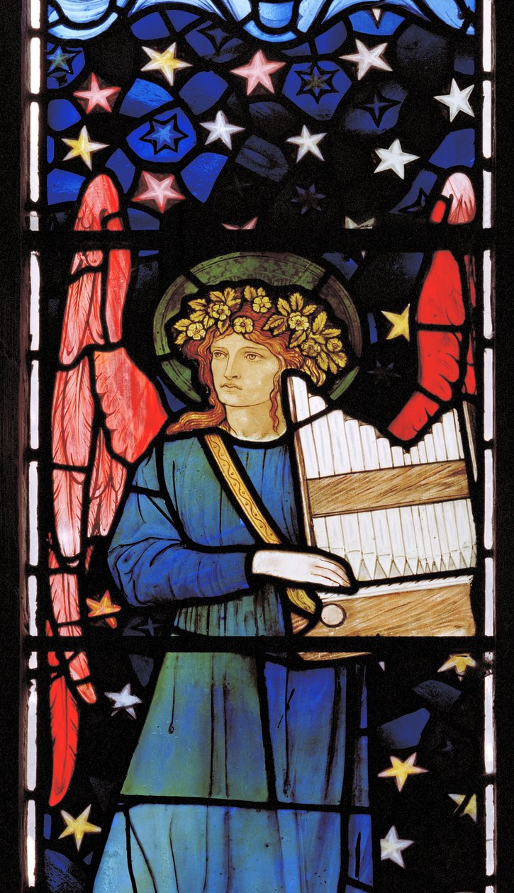 Angel Musician, 1881 (vitráže) od William Morris
