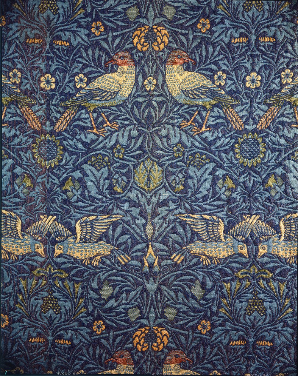 Ptactvo. Dekorativní látka, 1878. od William Morris