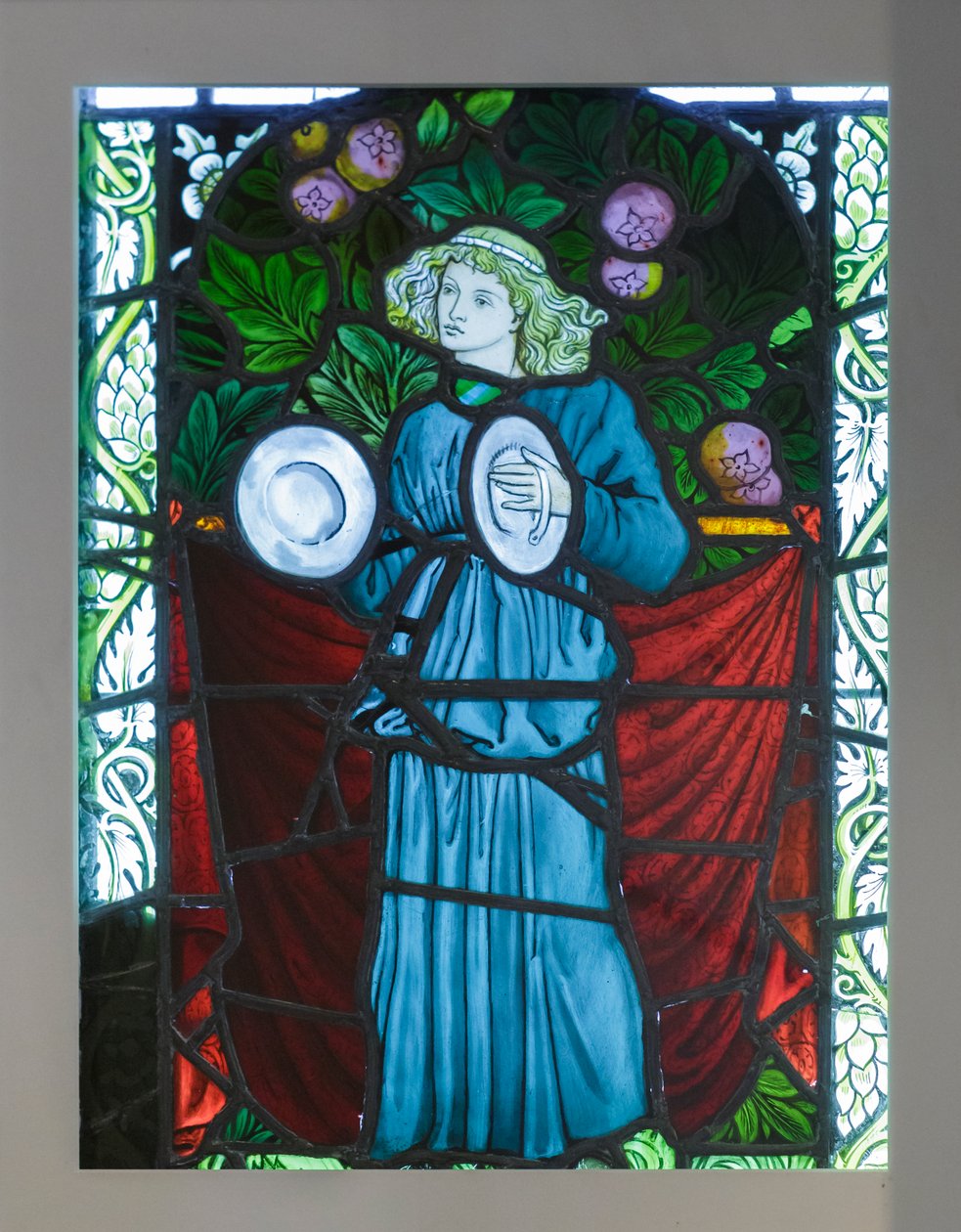 Minstrel s činely, návrh William Morris od William Morris